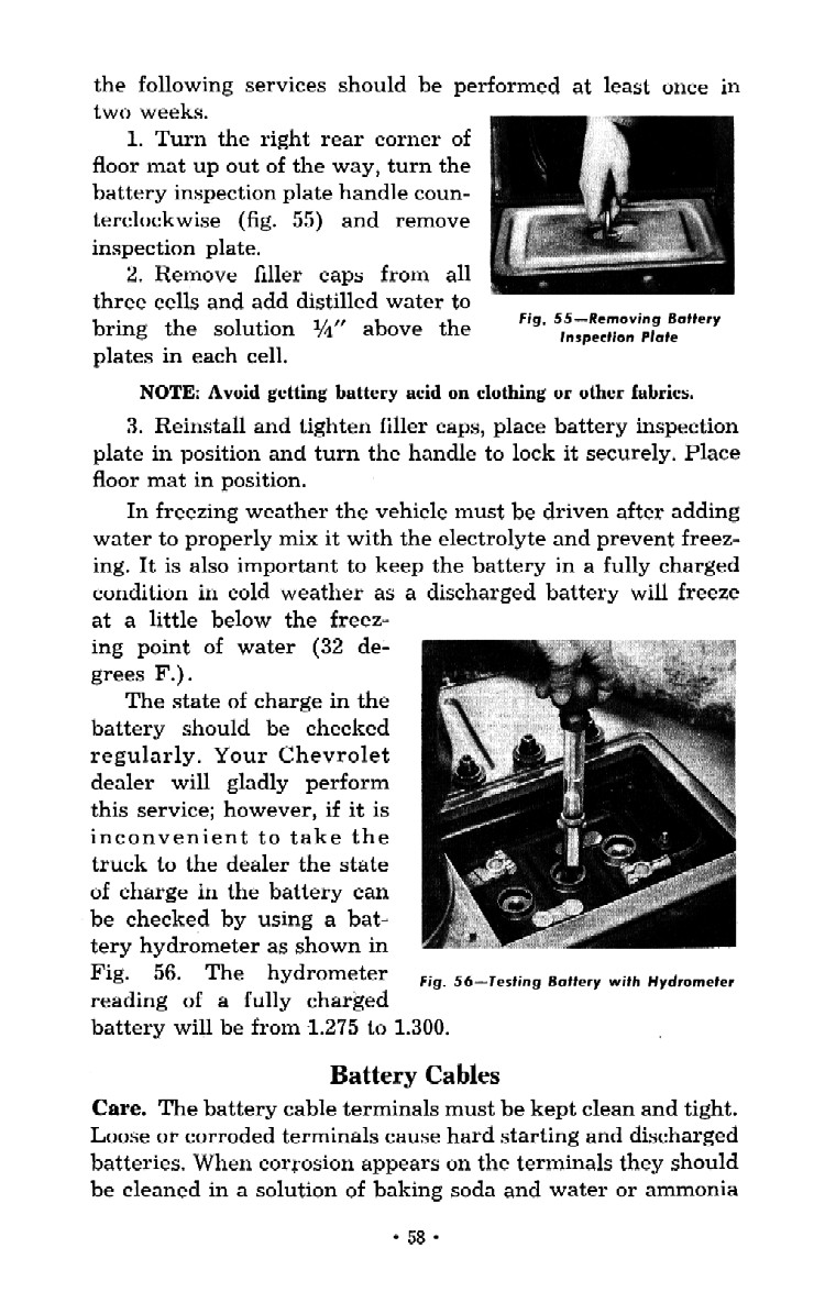 1952 Chevrolet Trucks Operators Manual Page 68